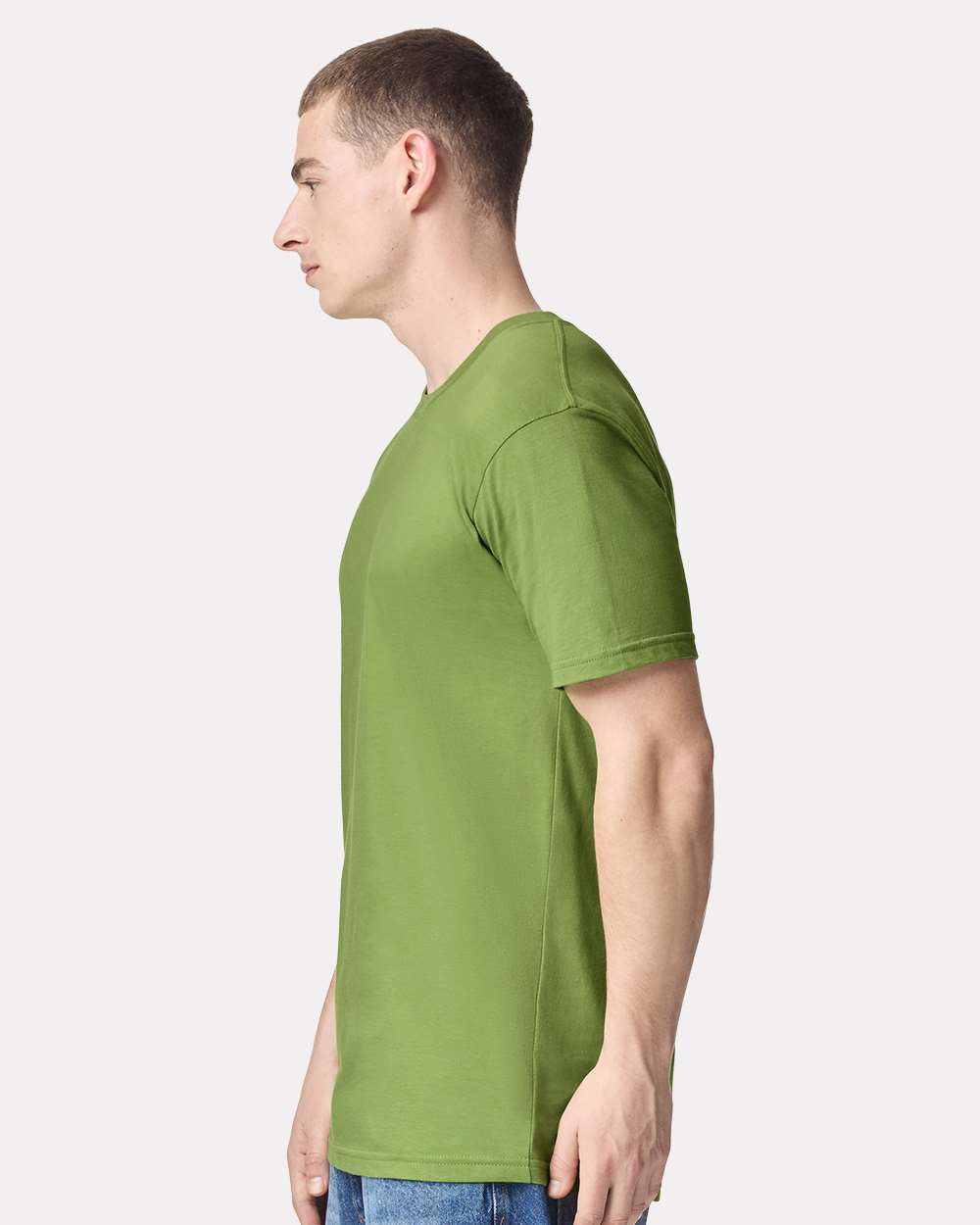 Fine Jersey Tee - OnModelSide - B00127263 - Nephrite