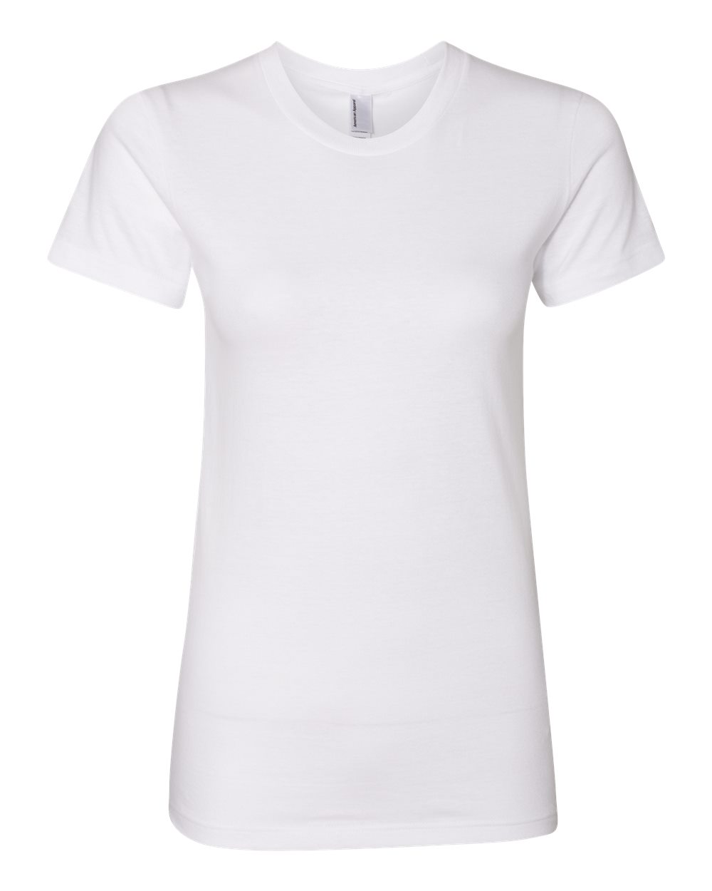 Women’s USA-Made Fine Jersey Tee - Front - B00327006 - White