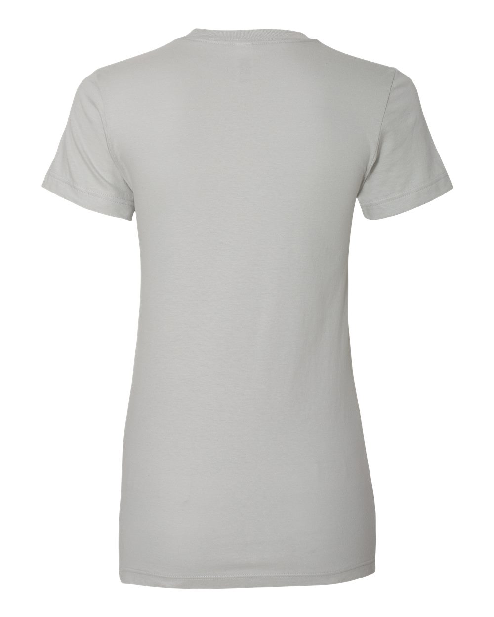 Women’s Fine Jersey Tee - Back - B00527353 - New Silver