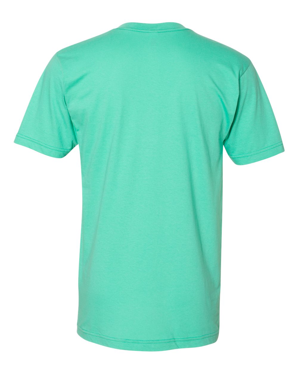 Unisex Fine Jersey V-Neck Tee - Back - B00627041 - Mint