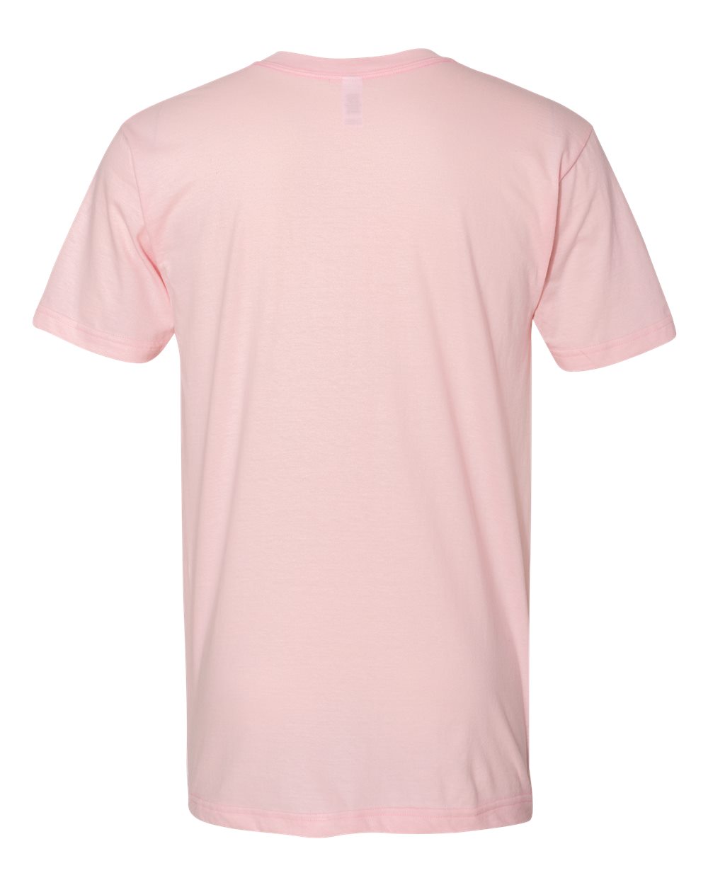 Unisex Fine Jersey V-Neck Tee - Back - B00627301 - Light Pink