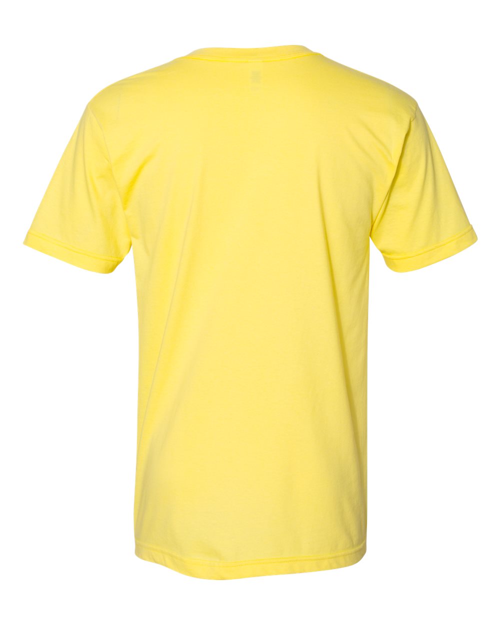 Unisex Fine Jersey V-Neck Tee - Back - B00627411 - Lemon