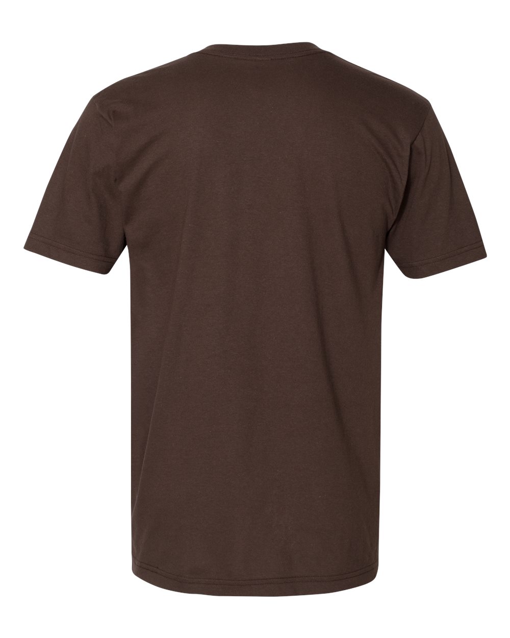 Unisex Fine Jersey V-Neck Tee - Back - B00627551 - Brown