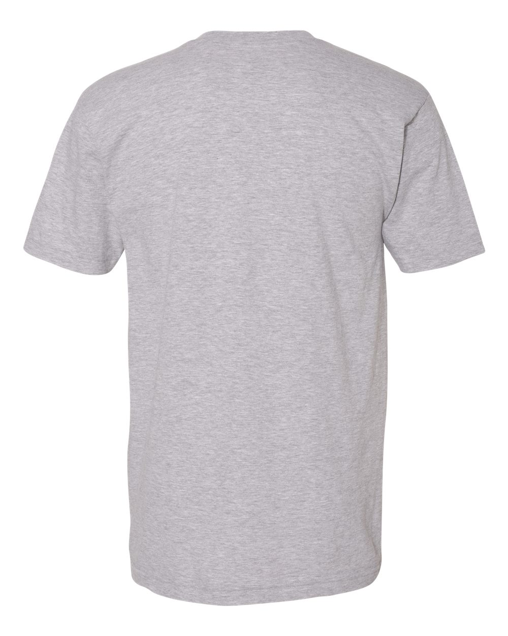 Unisex Fine Jersey V-Neck Tee - Back - B00627581 - Heather Grey
