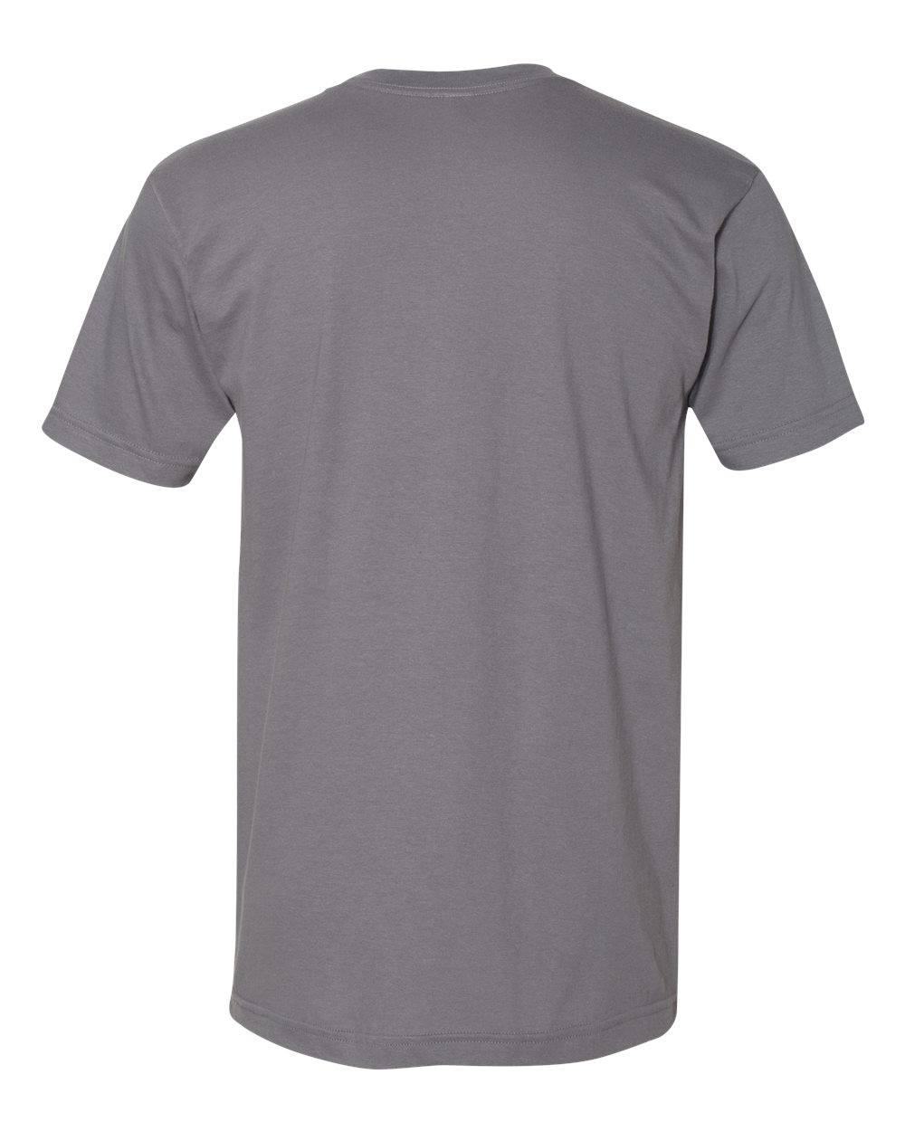 Unisex Fine Jersey V-Neck Tee - Back - B00627631 - Slate