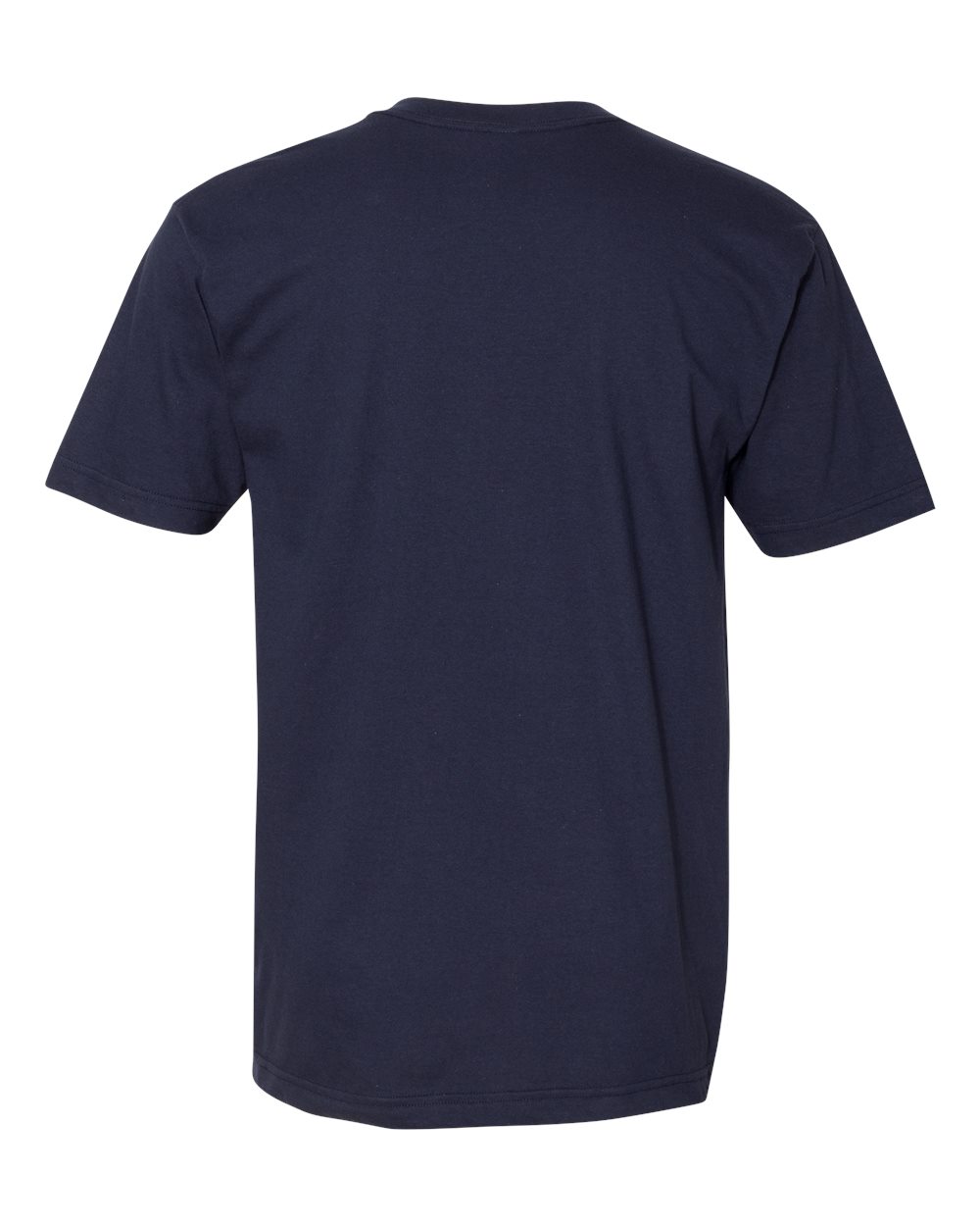 Unisex Fine Jersey V-Neck Tee - Back - B00627651 - Navy