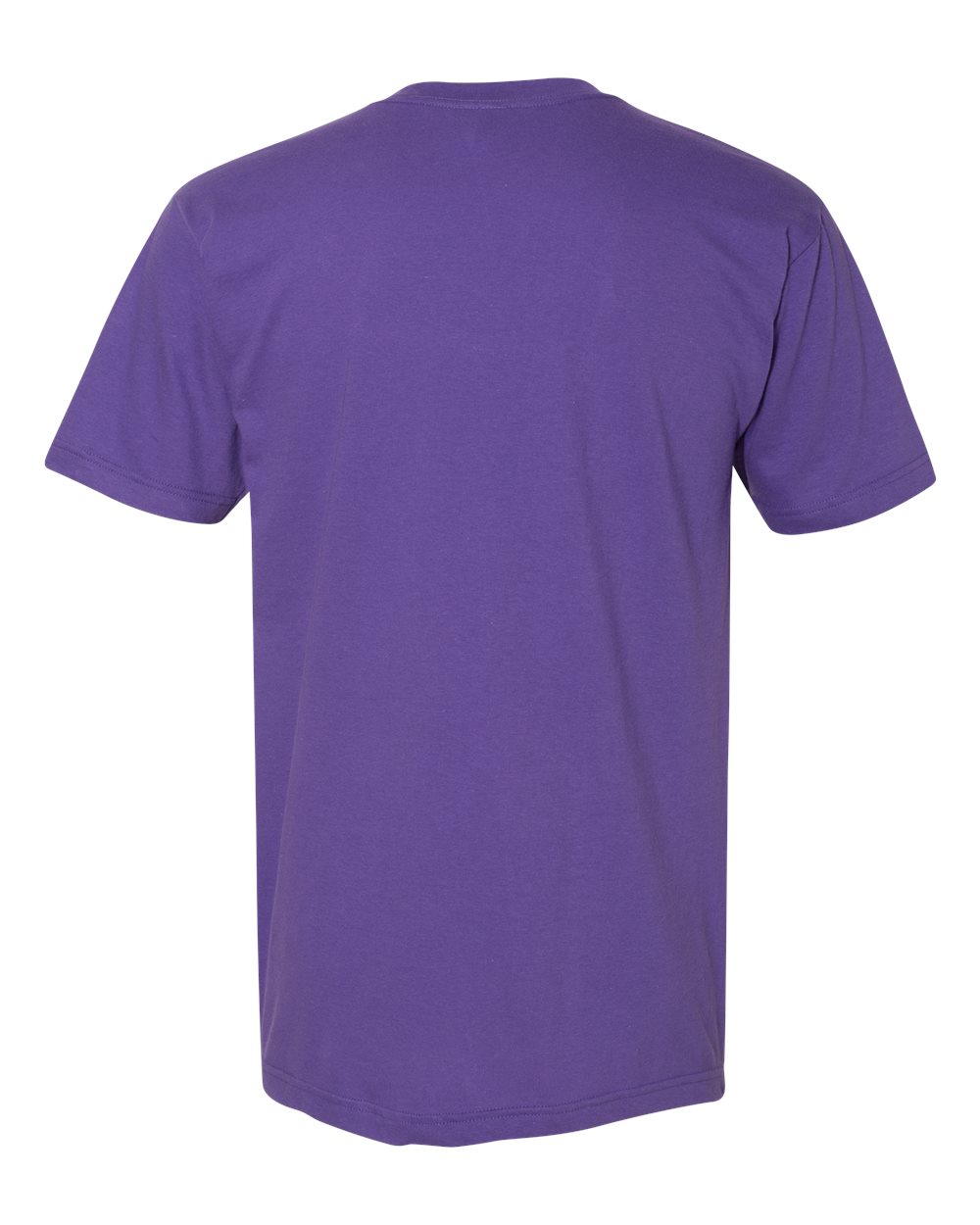Unisex Fine Jersey V-Neck Tee - Back - B00627671 - Purple