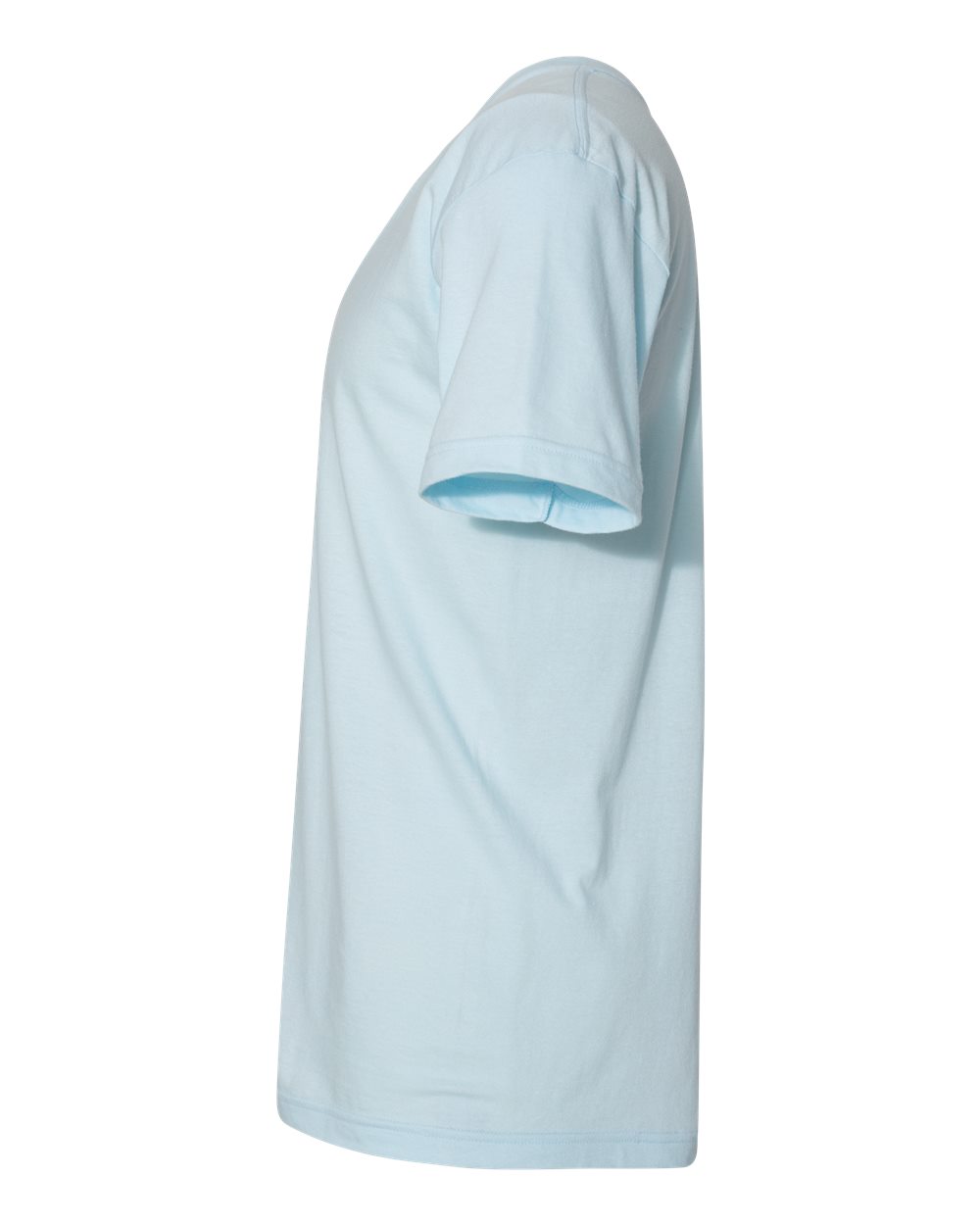 Unisex Fine Jersey V-Neck Tee - DirectSide - B00627251 - Light Blue