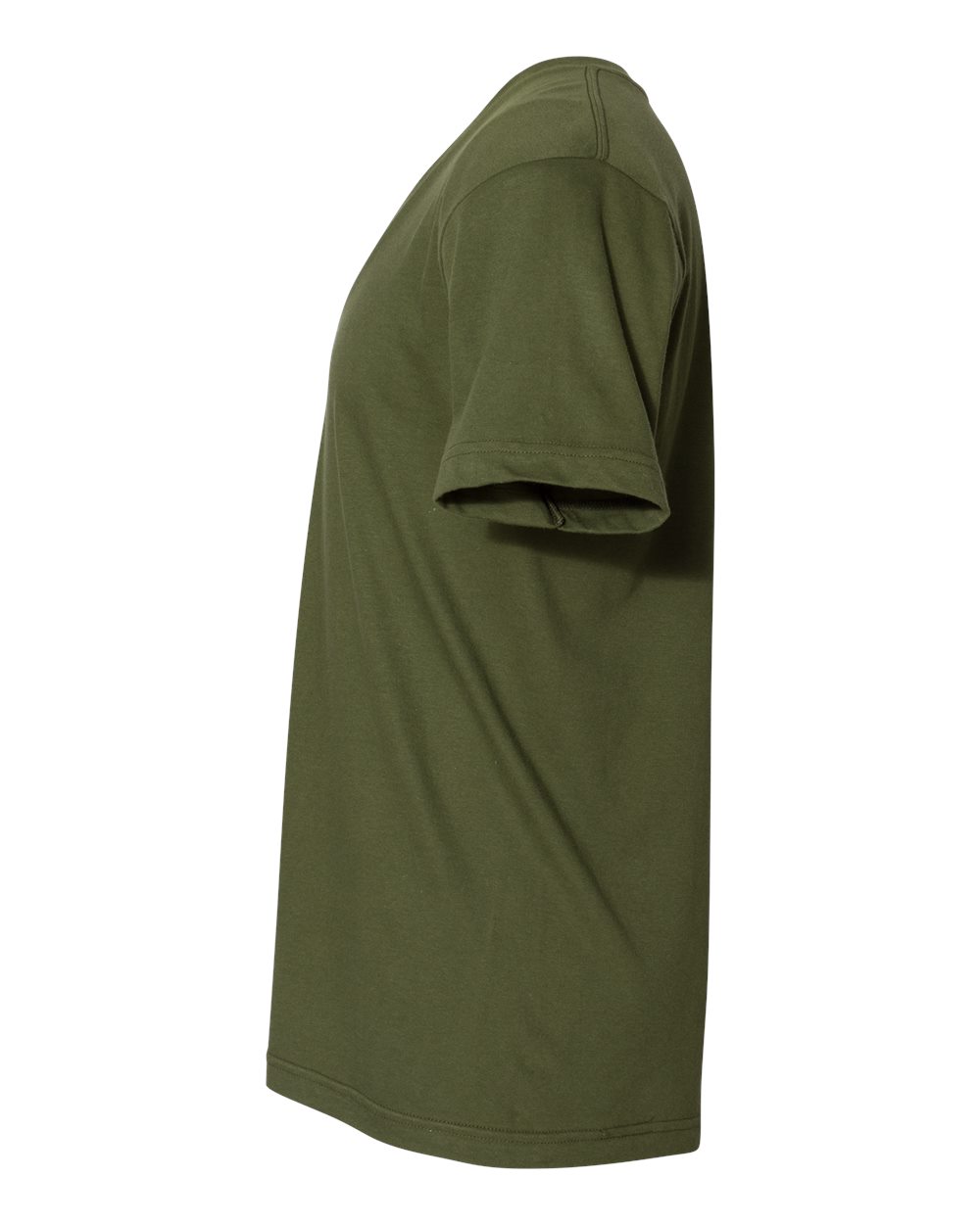 Unisex Fine Jersey V-Neck Tee - DirectSide - B00627641 - Olive