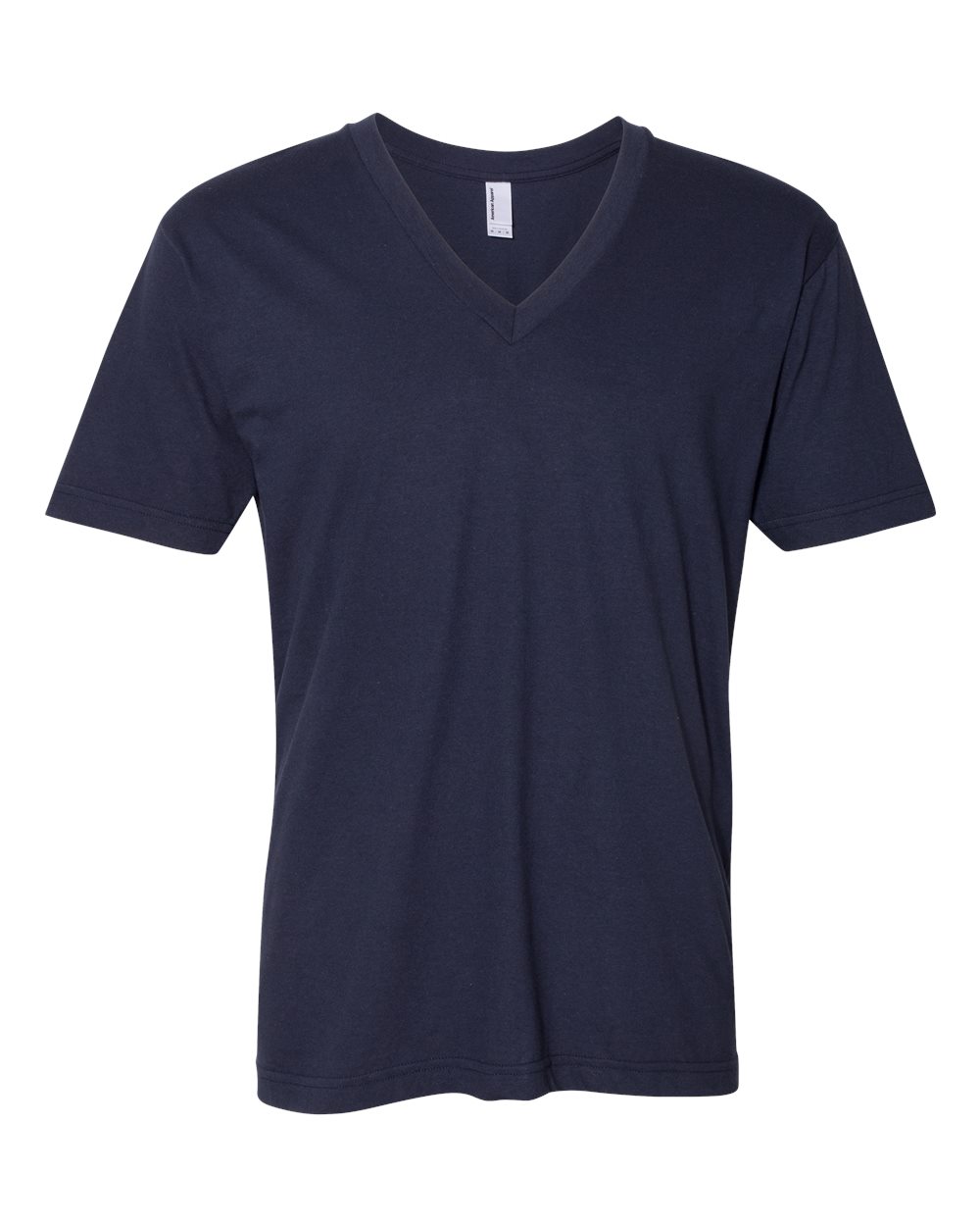 Unisex Fine Jersey V-Neck Tee - Front - B00627651 - Navy