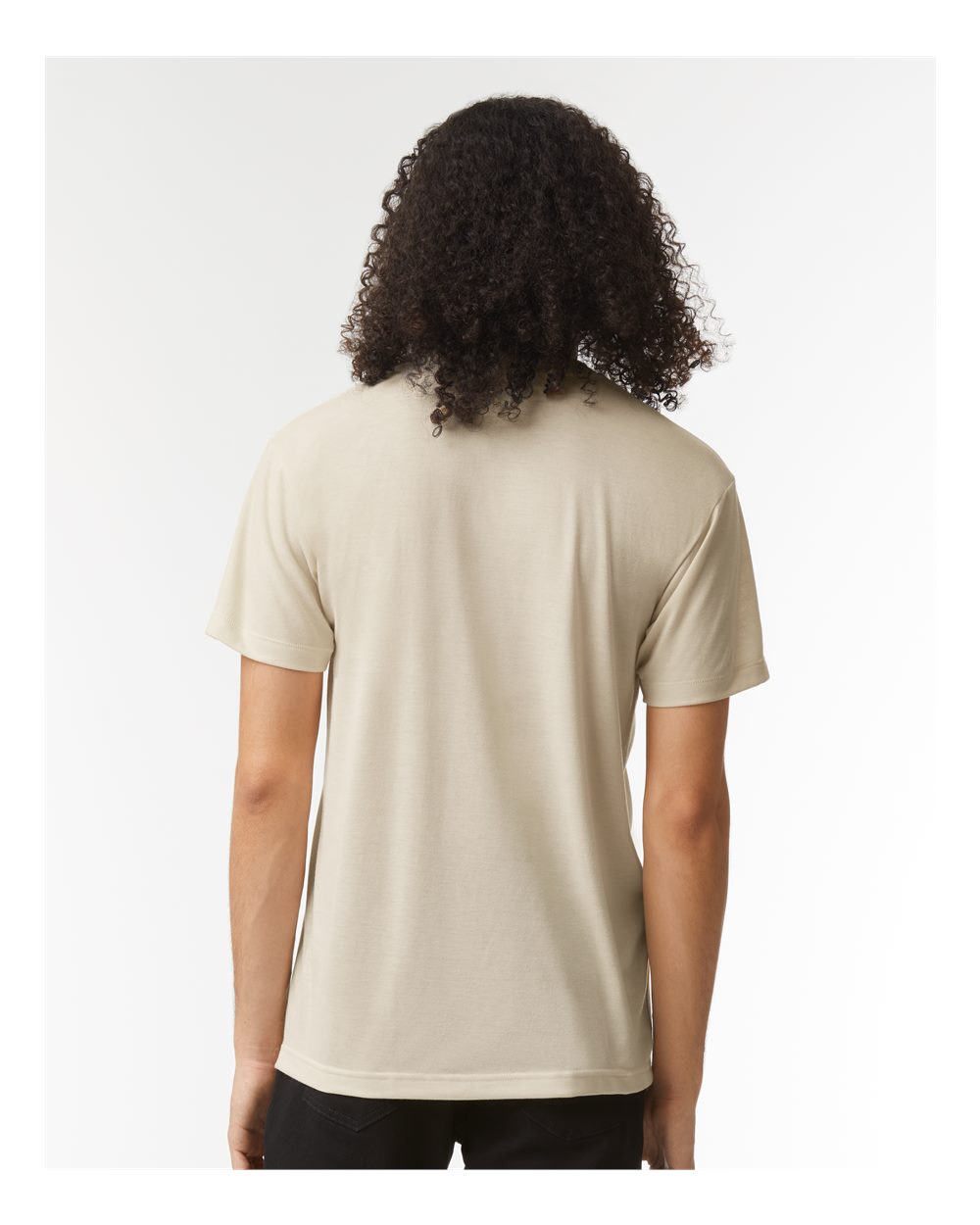 Triblend Track Tee - OnModelBack - B01227232 - Tri-Cream