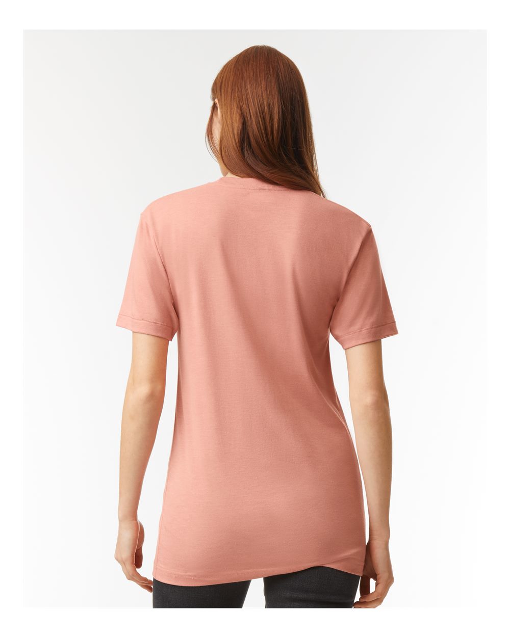 Triblend Track Tee - OnModelBack - B01227632 - Tri-Coral