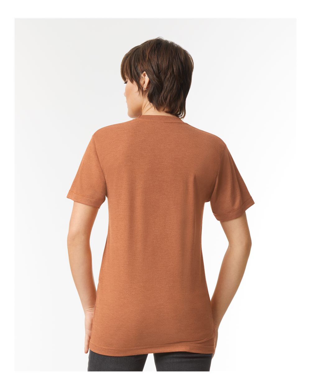 Triblend Track Tee - OnModelBack - B01227662 - Tri-Rust