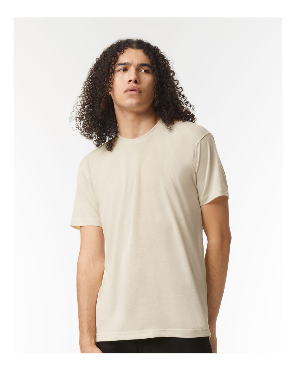 Triblend Track Tee - OnModelFront - B01227232 - Tri-Cream