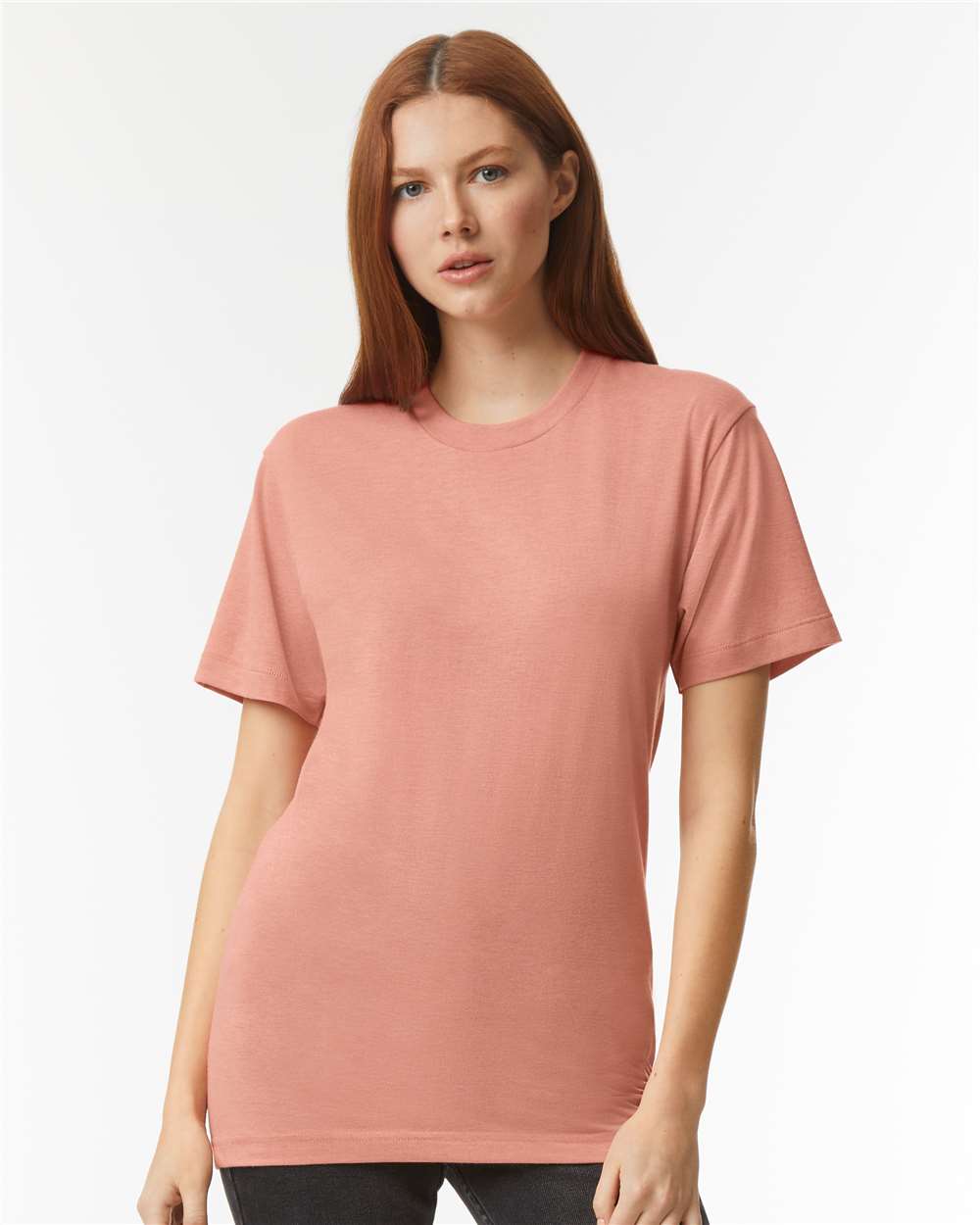 Triblend Track Tee - OnModelFront - B01227632 - Tri-Coral