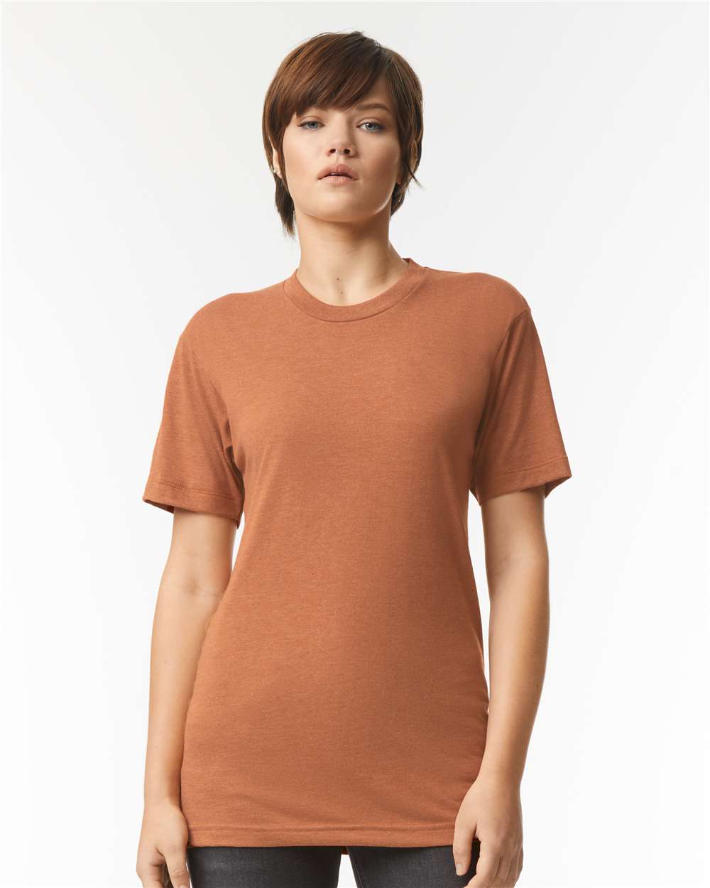 Triblend Track Tee - OnModelFront - B01227662 - Tri-Rust