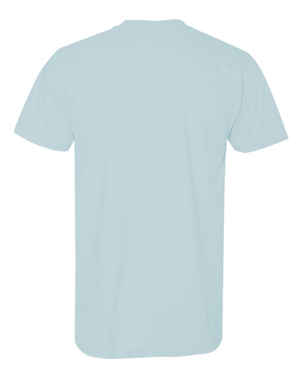Unisex USA-Made Fine Jersey Tee - Back - B02027252 - Baby Blue