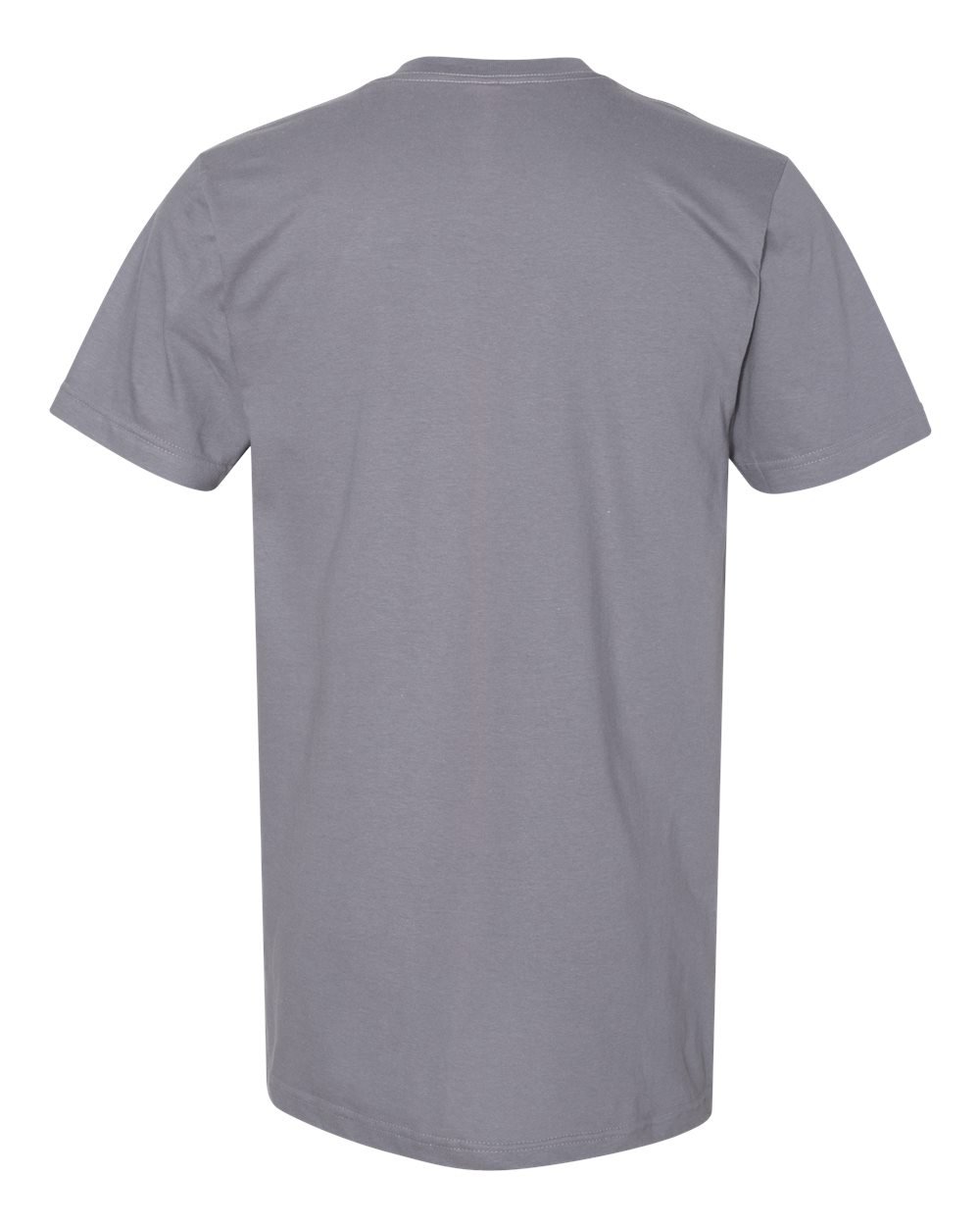 Unisex USA-Made Fine Jersey Tee - Back - B02027632 - Slate