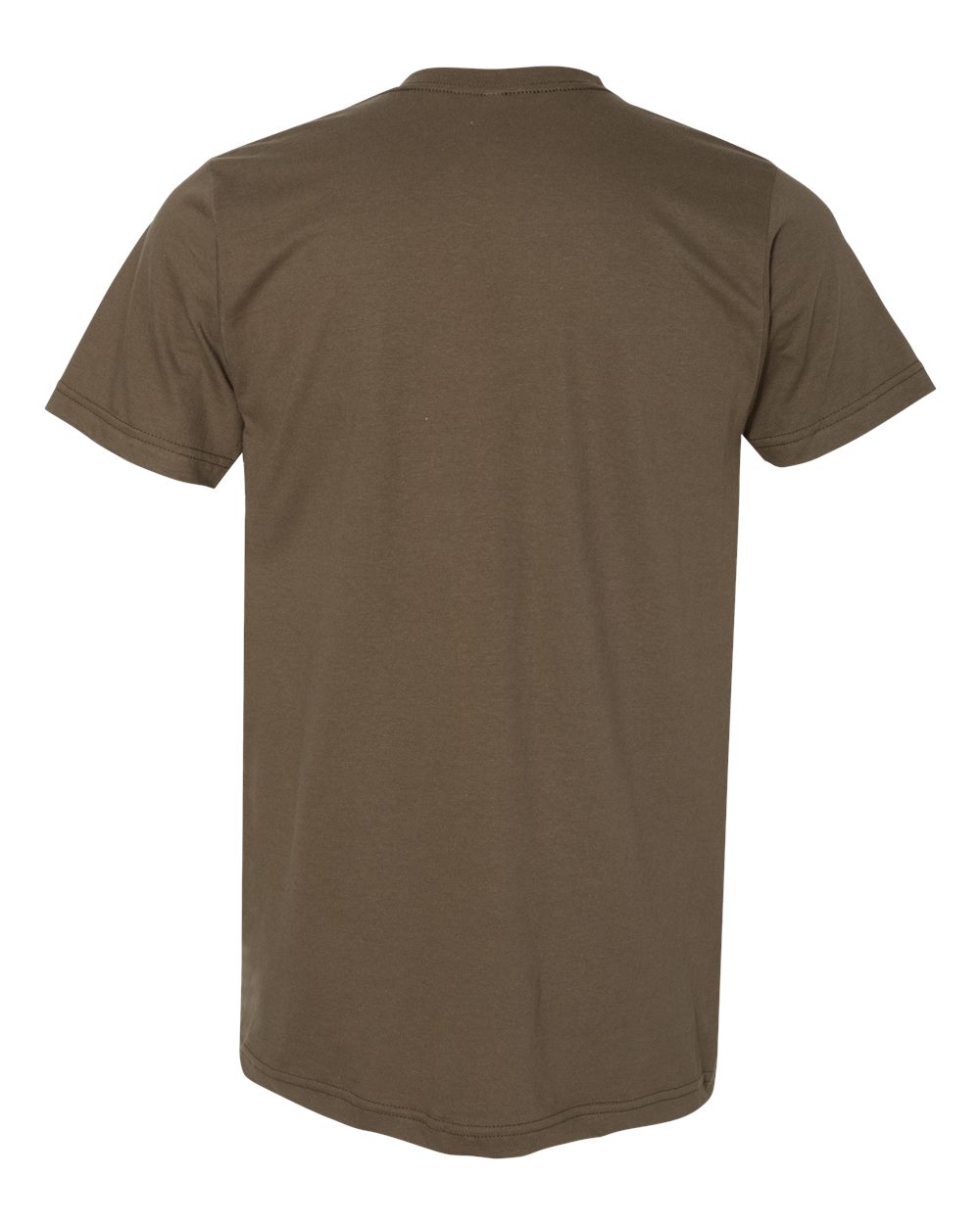 Unisex USA-Made Fine Jersey Tee - Back - B02027642 - Army