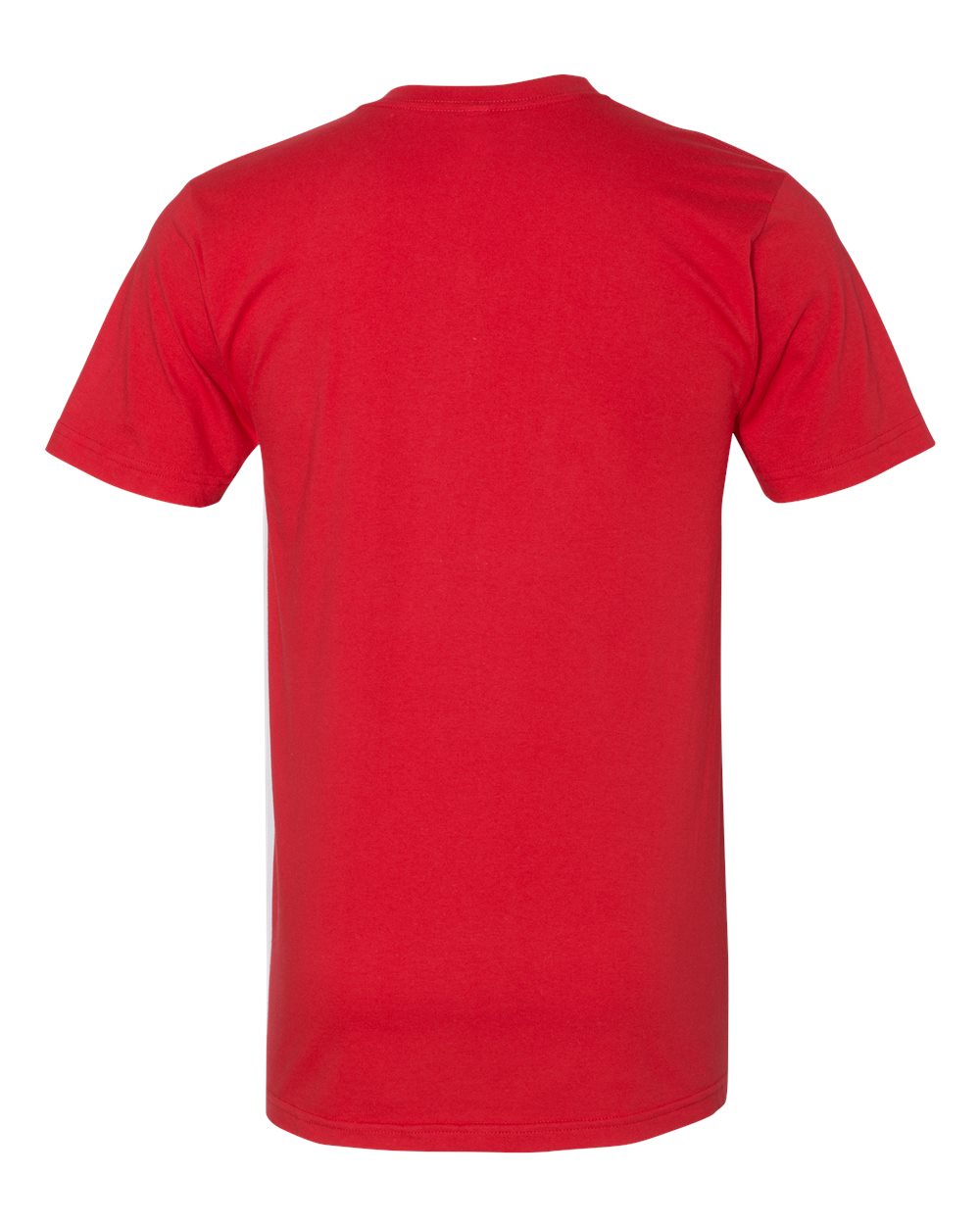 Unisex USA-Made Fine Jersey Tee - Back - B02027705 - Red