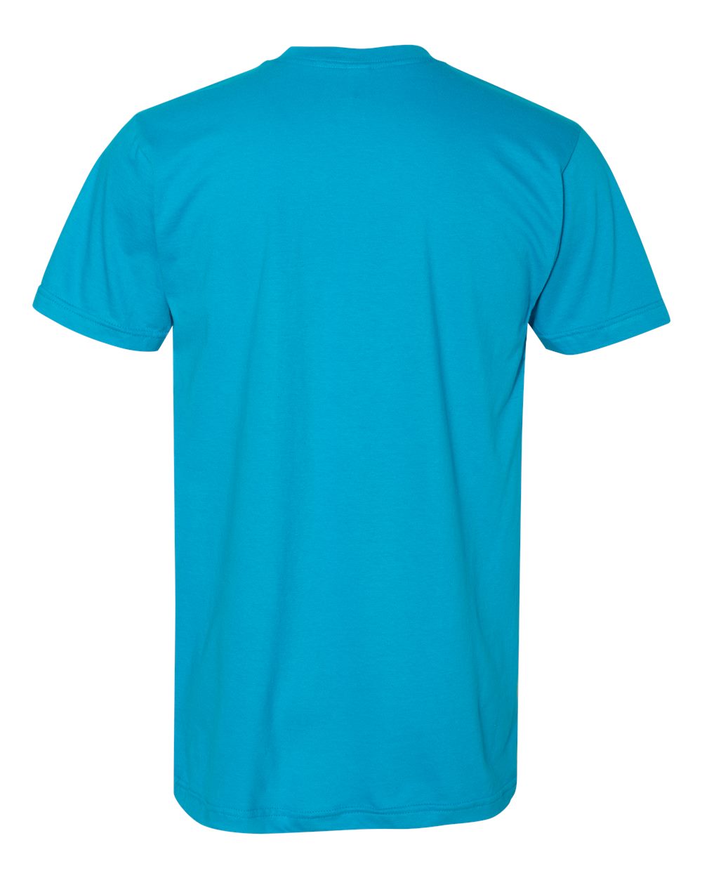 Unisex USA-Made Fine Jersey Tee - Back - B02027762 - Teal
