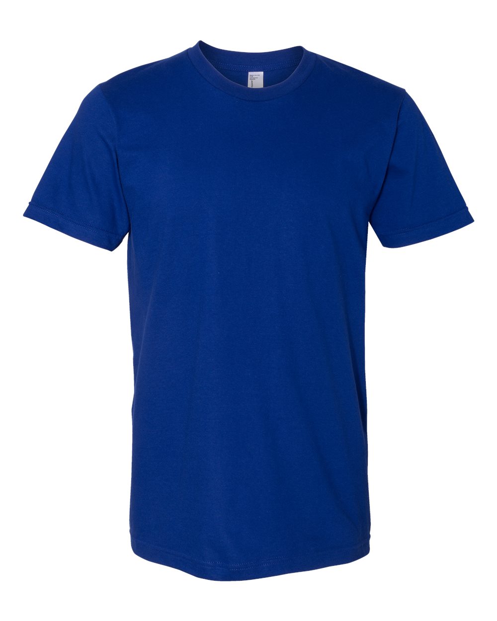 Unisex USA-Made Fine Jersey Tee - Front - B02027102 - Lapis