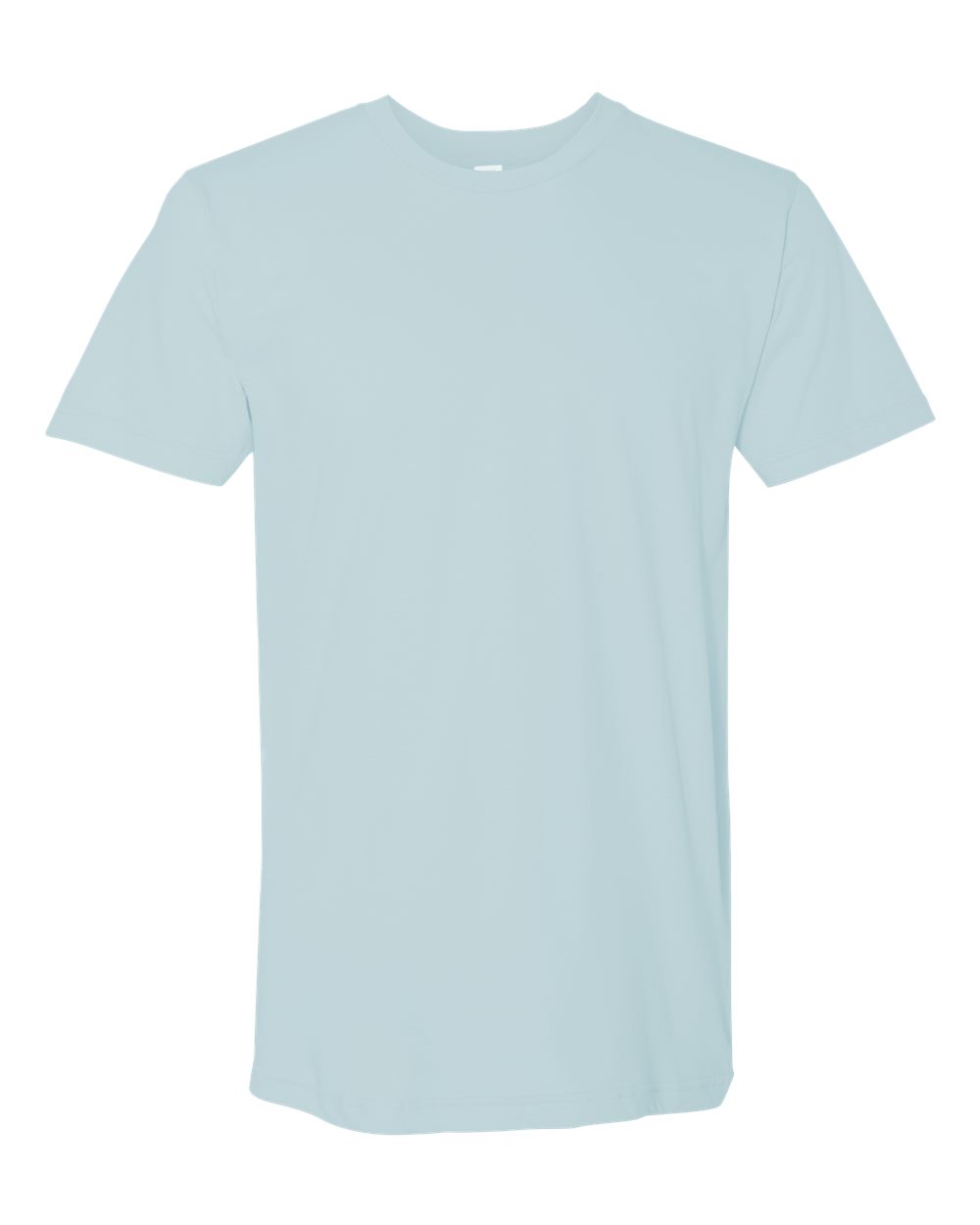Unisex USA-Made Fine Jersey Tee - Front - B02027252 - Baby Blue