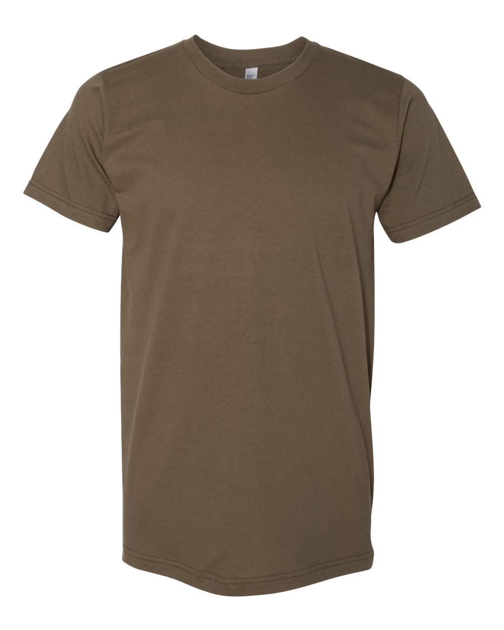 Unisex USA-Made Fine Jersey Tee - Front - B02027642 - Army