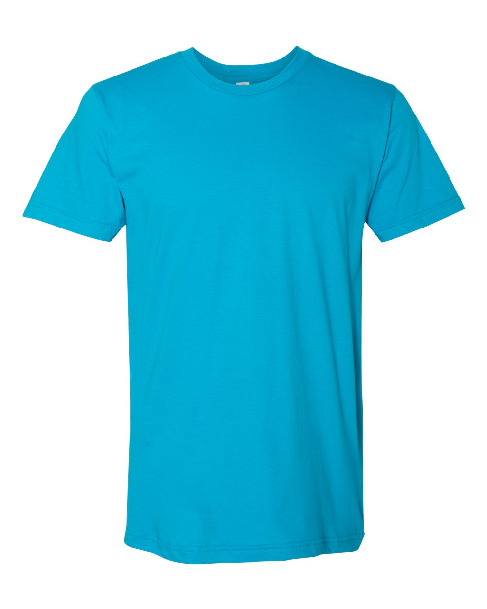 Unisex USA-Made Fine Jersey Tee - Front - B02027762 - Teal