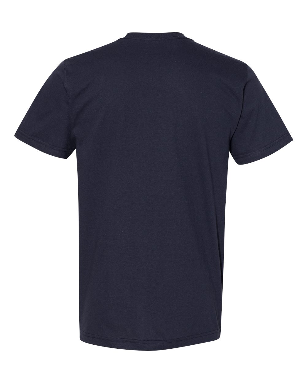 Unisex Fine Jersey Pocket Tee - Back - B34627653 - Navy