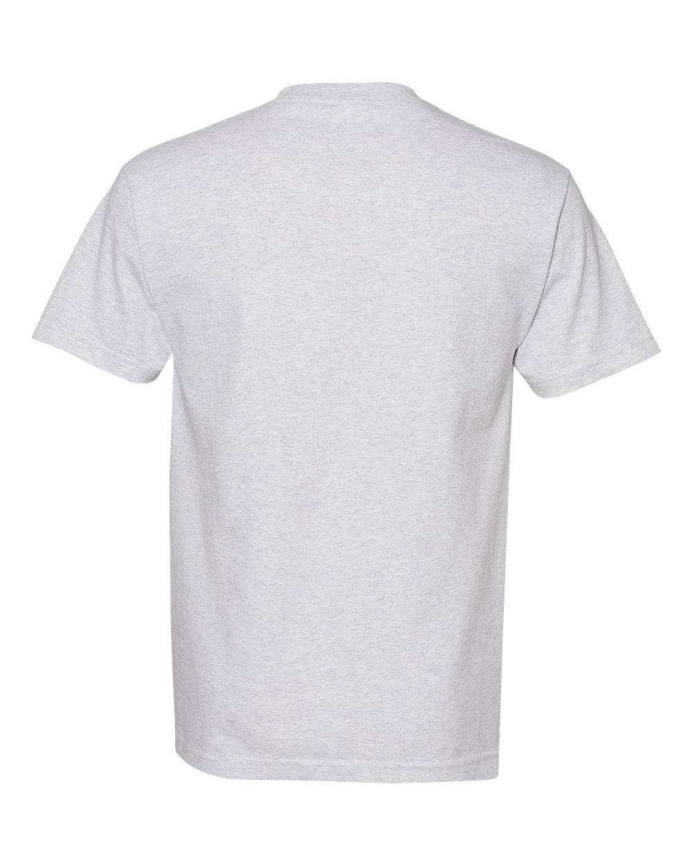 Unisex Heavyweight Cotton Tee - Back - B10027023 - Ash Grey
