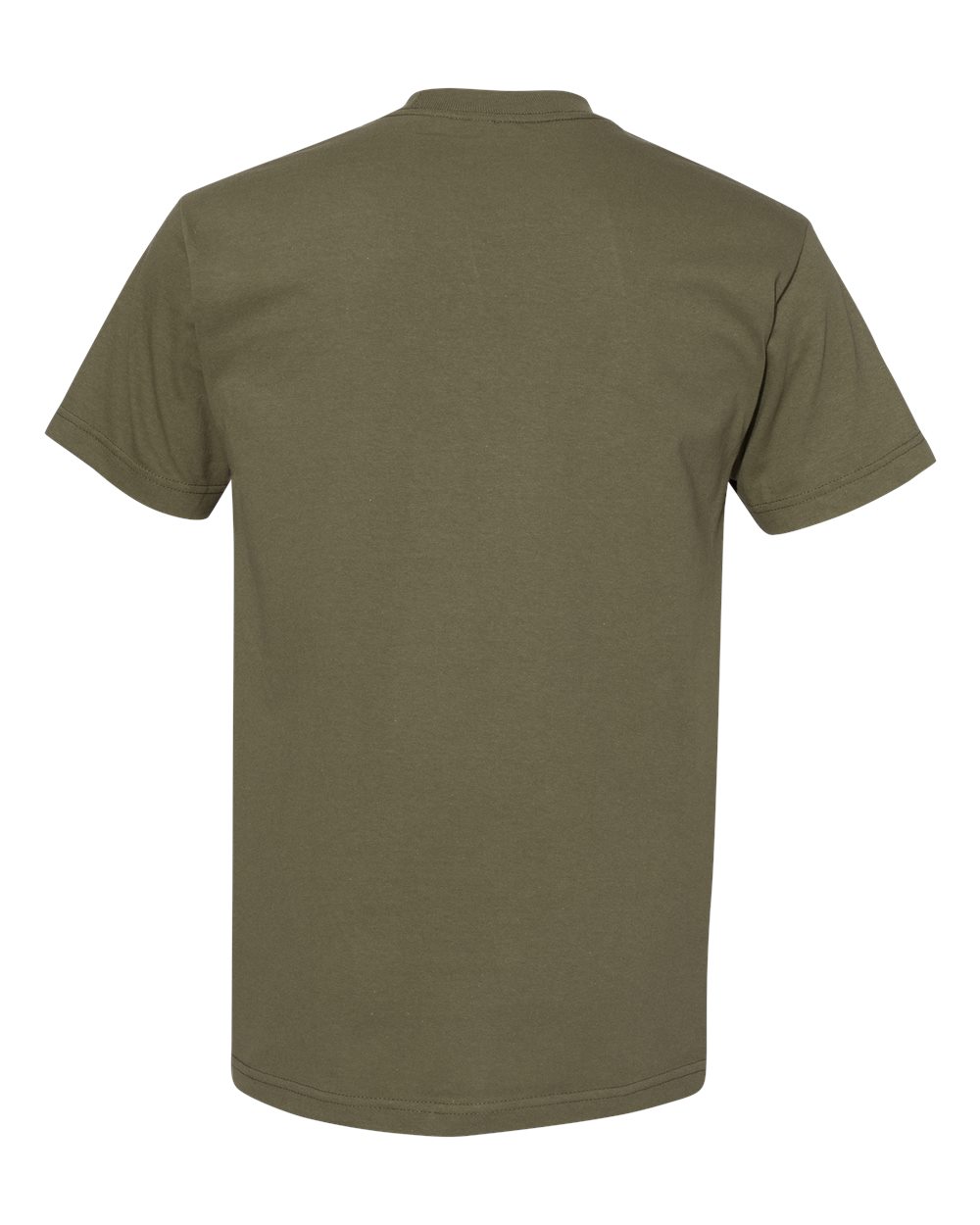 Unisex Heavyweight Cotton Tee - Back - B10027113 - Military Green