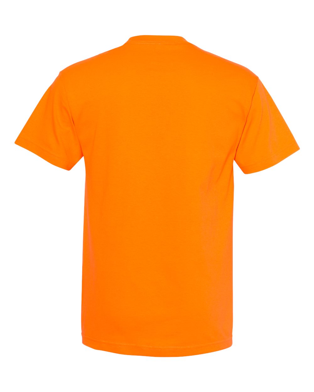 Unisex Heavyweight Cotton Tee - Back - B10027143 - Orange
