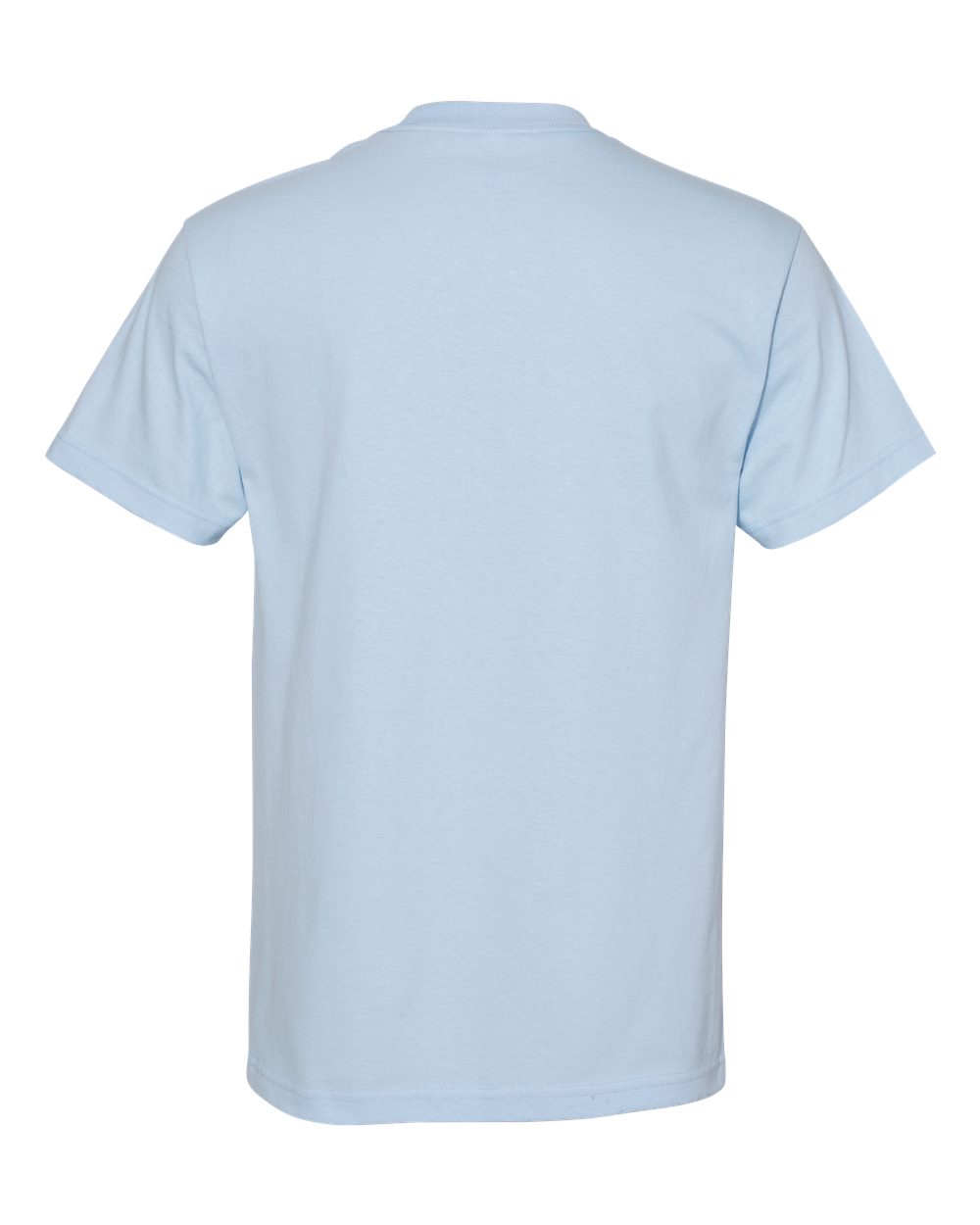 Unisex Heavyweight Cotton Tee - Back - B10027163 - Powder Blue