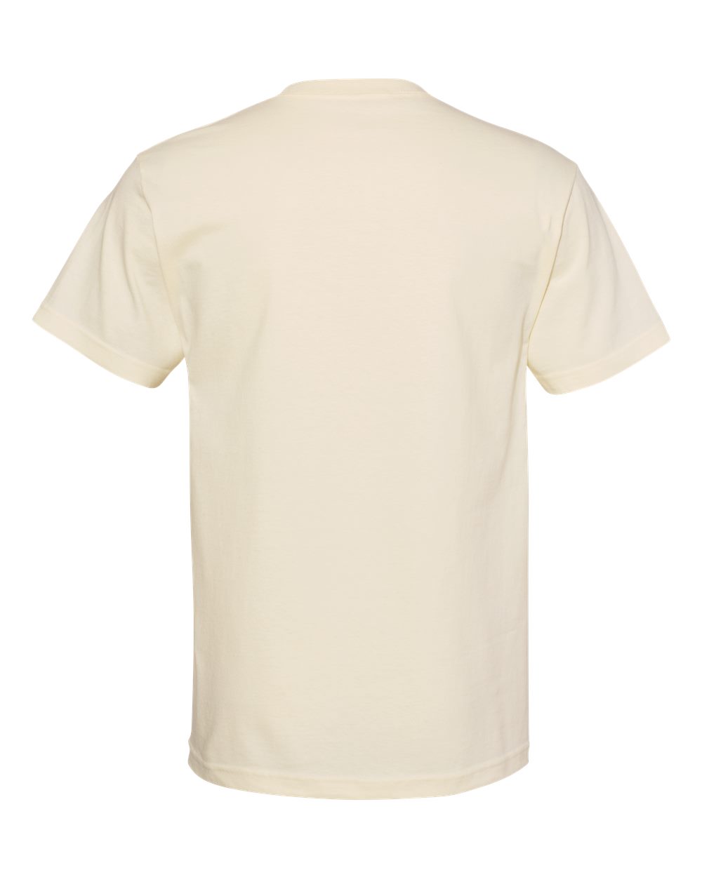 Unisex Heavyweight Cotton Tee - Back - B10027243 - Cream
