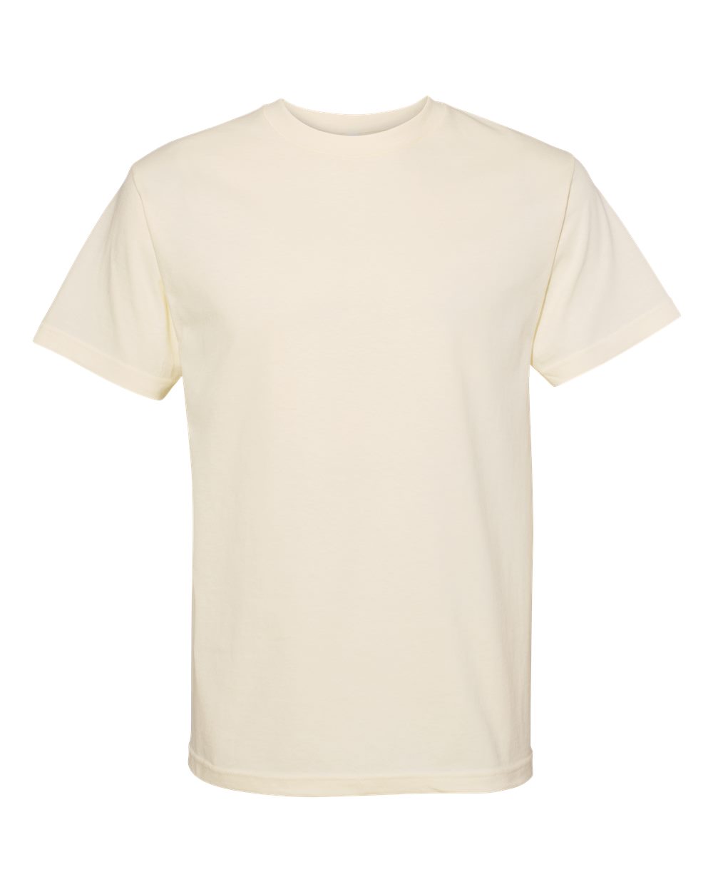 Unisex Heavyweight Cotton Tee - Front - B10027243 - Cream