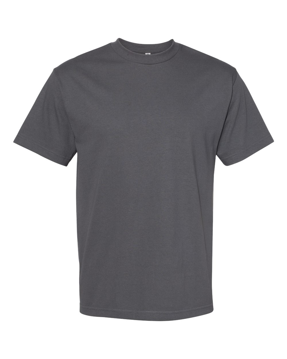 Unisex Heavyweight Cotton Tee - Front - B10027583 - Charcoal