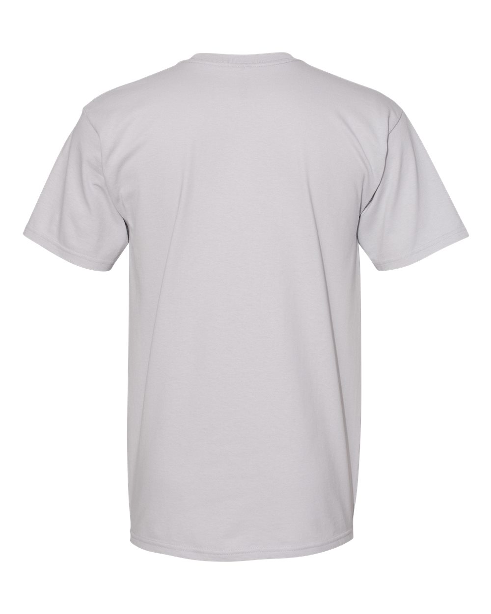 Unisex Midweight Cotton Tee - Back - B12027027 - Silver