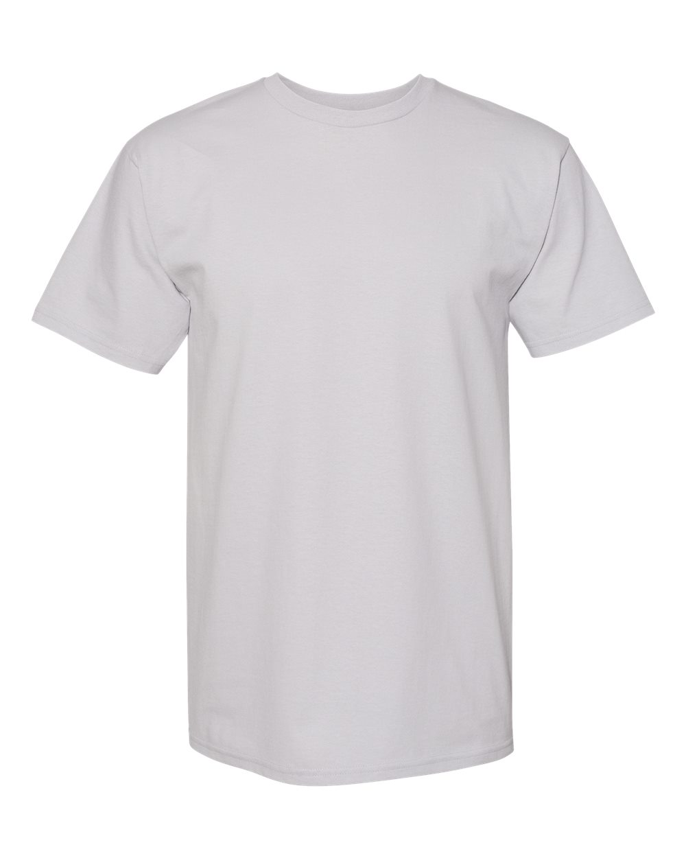 Unisex Midweight Cotton Tee - Front - B12027027 - Silver