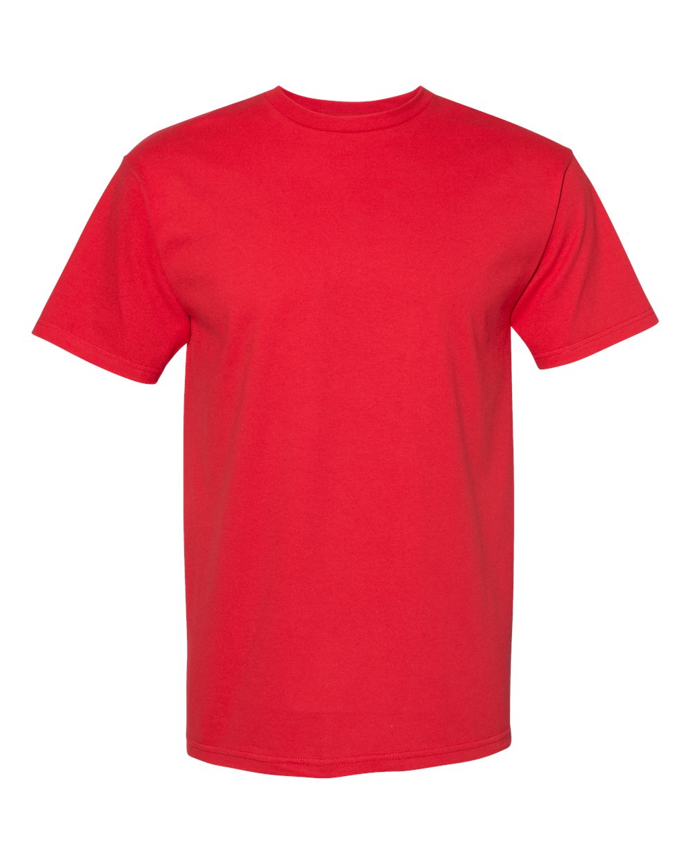 Unisex Midweight Cotton Tee - Front - B12027133 - Red