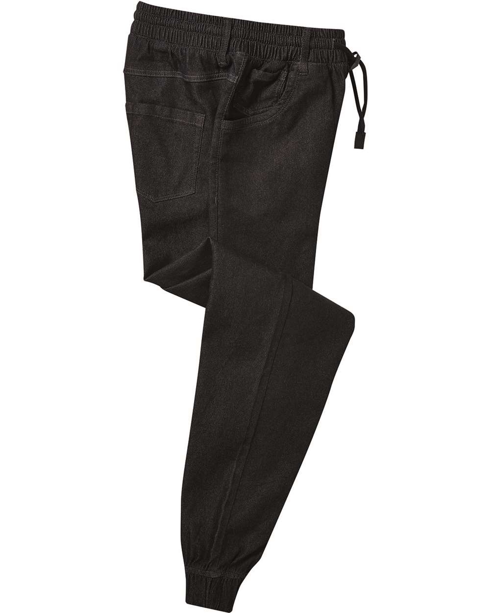 Unisex Chef's Artisanal Joggers - Front - B405A1502 - Black Denim