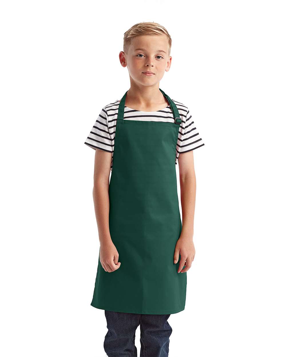 Youth Recycled Apron - OnModelFront - B393A1540 - Bottle