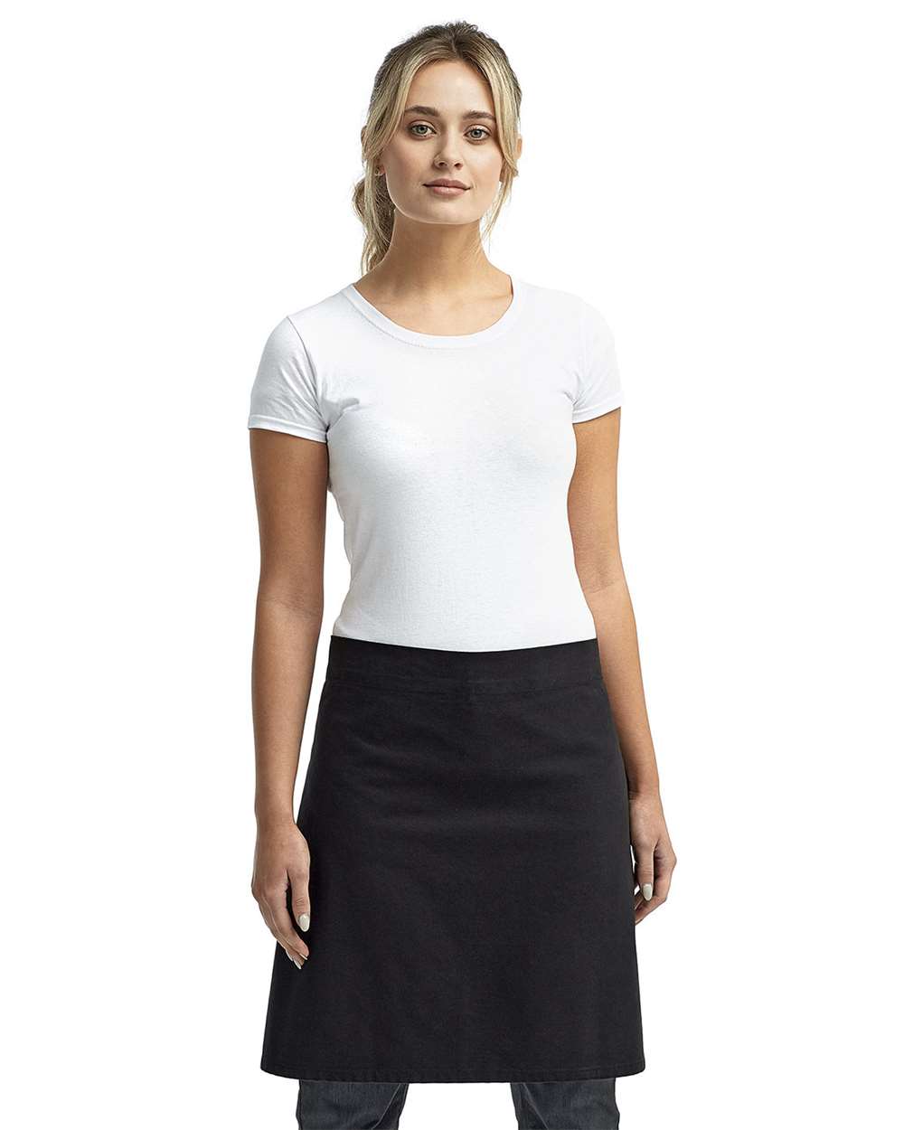 Calibre Heavy Canvas Waist Apron - OnModelFront - B388A1500 - Black