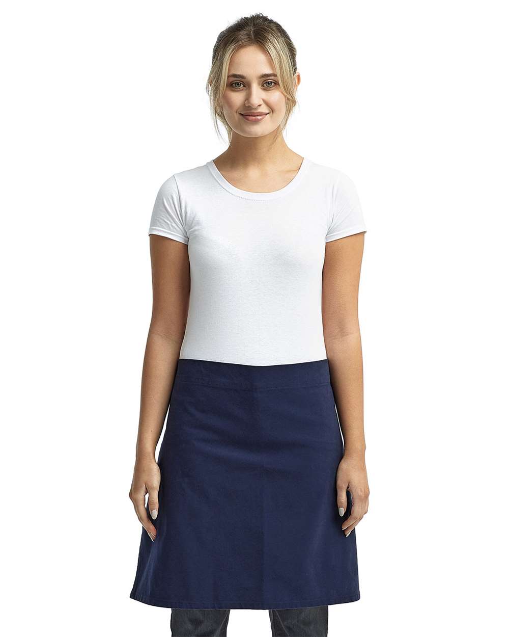 Calibre Heavy Canvas Waist Apron - OnModelFront - B388A1650 - Navy