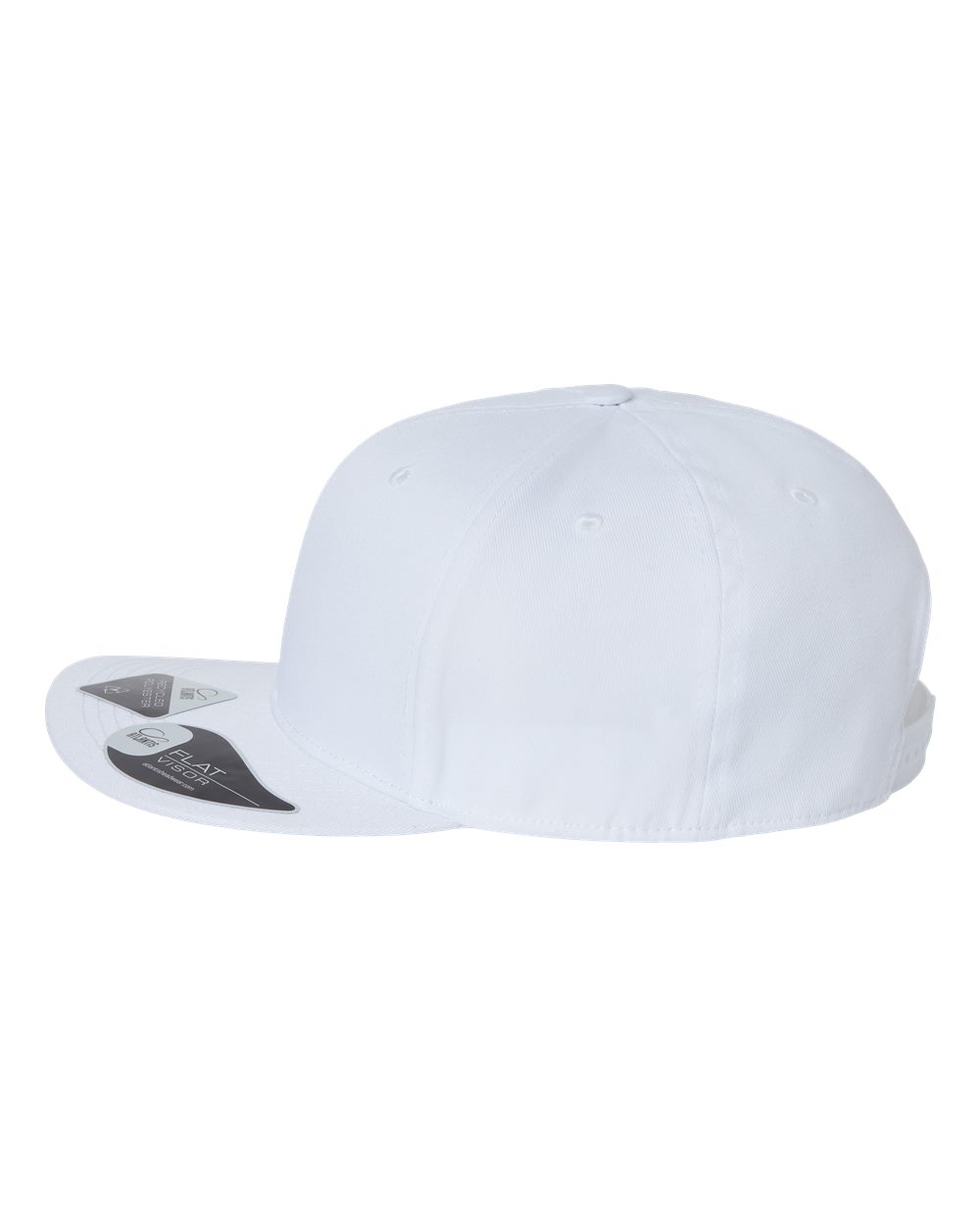 Sustainable Flat Bill Cap - DirectSide - B02495000 - White