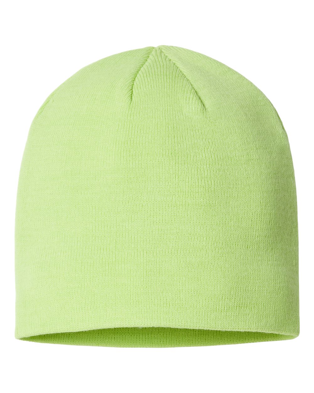 Sustainable Beanie - Front - B09795023 - Acid Green