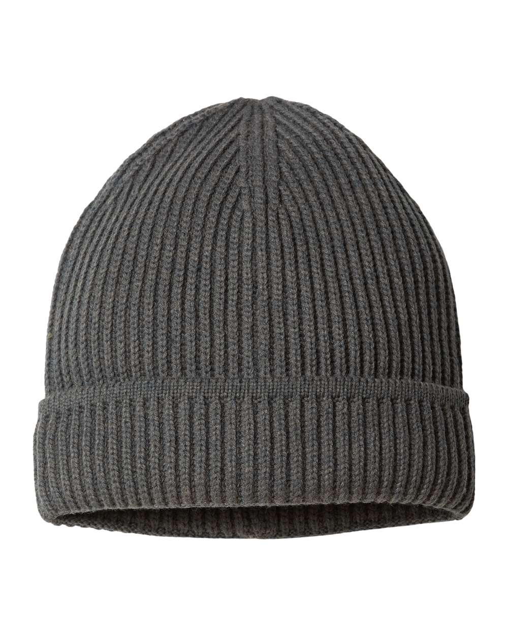 Sustainable Finish Edge Cuffed Beanie - Front - B06495300 - Dark Grey
