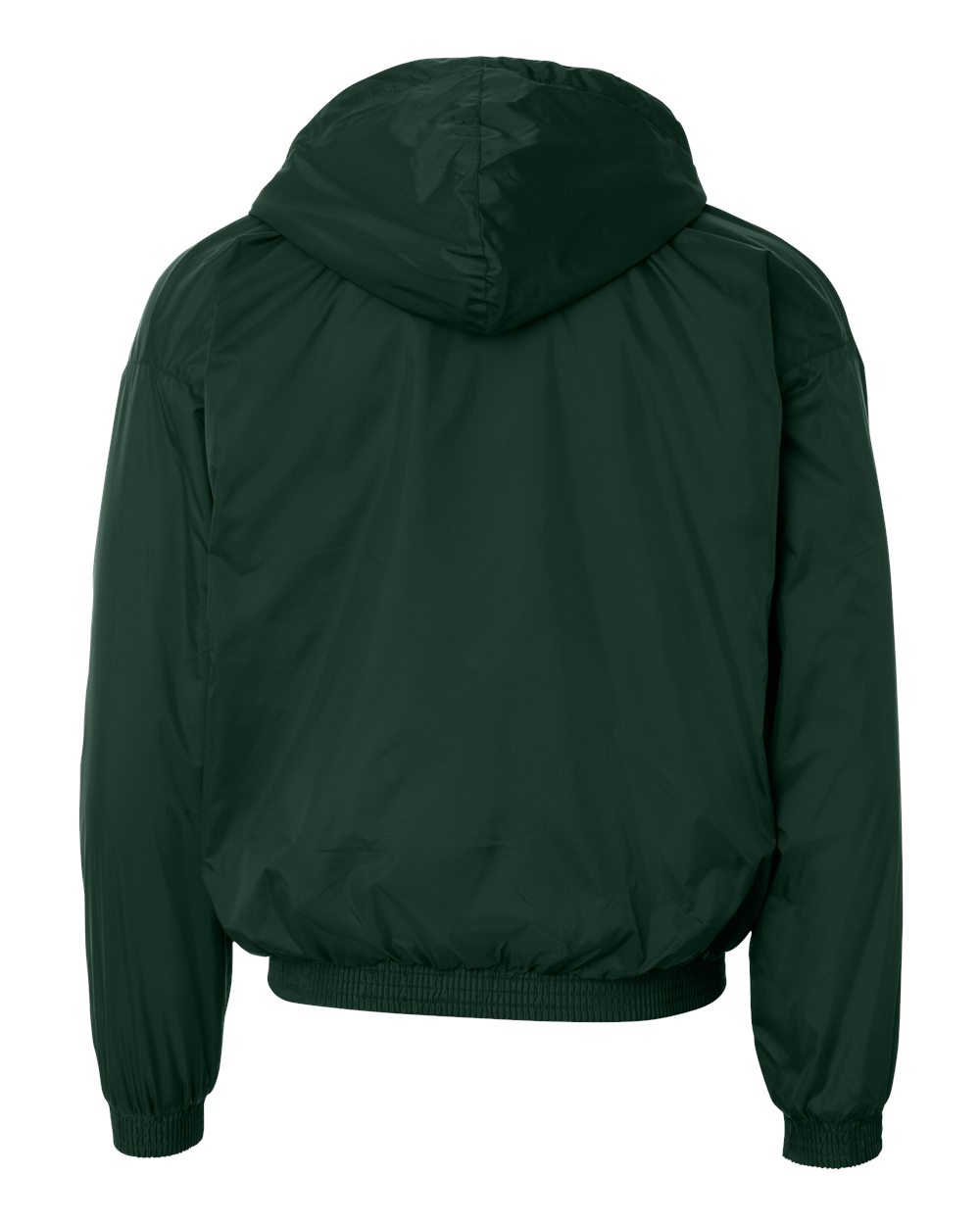 Unisex Fleece Lined Hooded Jacket - Back - B62334193 - Dark Green