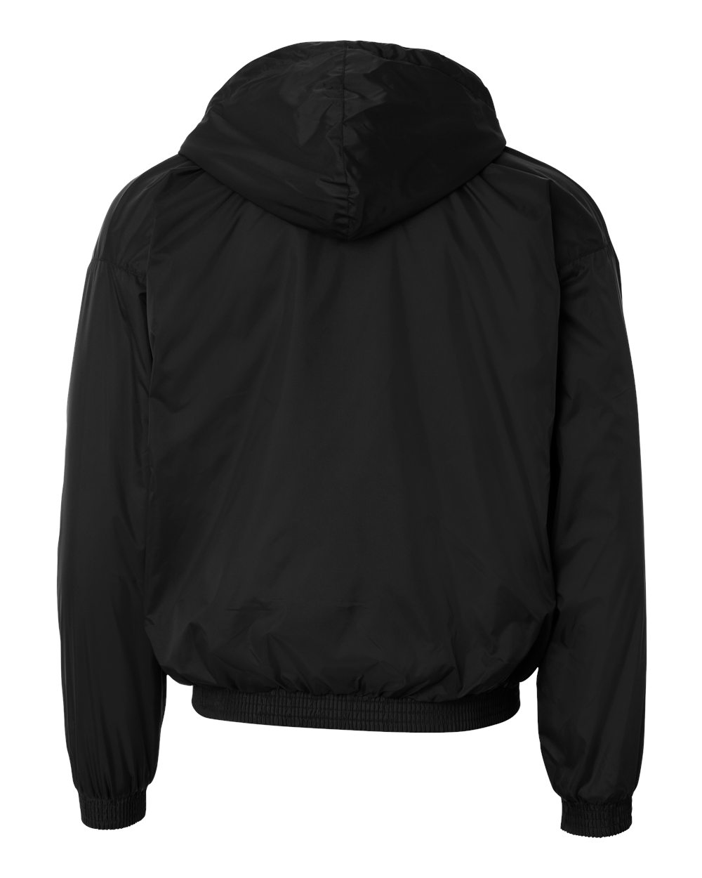 Unisex Fleece Lined Hooded Jacket - Back - B62334503 - Black