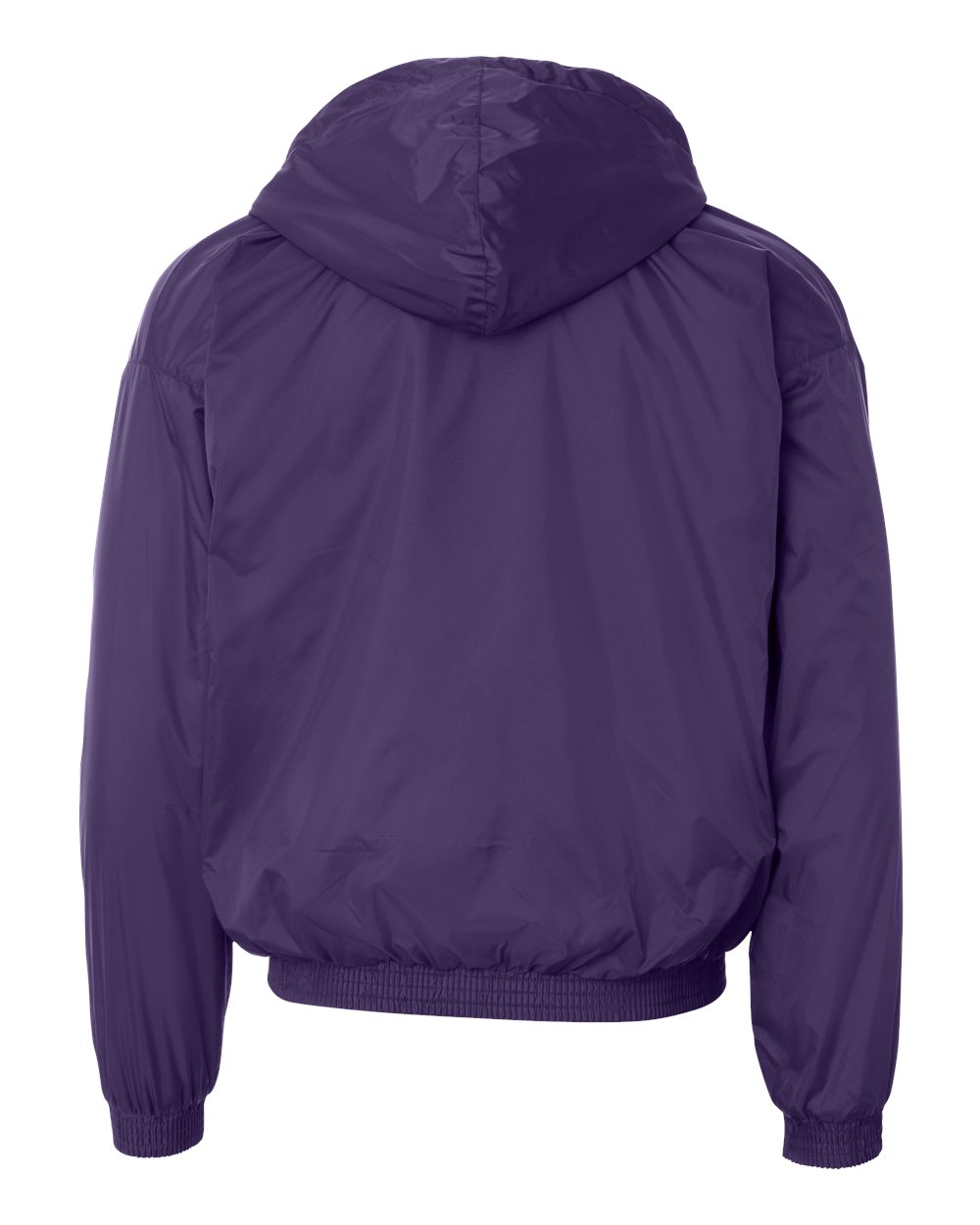 Unisex Fleece Lined Hooded Jacket - Back - B62334673 - Purple